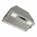 Almo 30-in Wide Under Cabinet Vent Hood with Custom Power Pack, 390 CFM, 6 Sones, 3-Speeds, Silver PM390